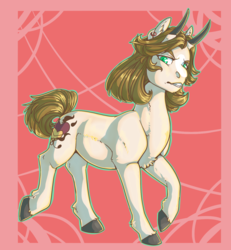 Size: 1200x1300 | Tagged: safe, artist:maplesyrupsparkles, oc, oc only, bicorn, pony, horn, horns, sneer, solo