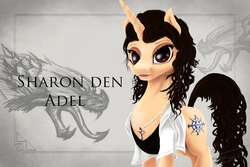 Size: 1200x800 | Tagged: safe, artist:althyra-nex, pony, heavy metal, metal, ponified, sharon den adel, solo, symphonic metal, within temptation