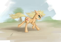 Size: 2006x1399 | Tagged: safe, artist:zetamad, applejack, earth pony, pony, g4, female, solo