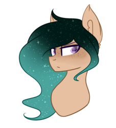 Size: 1305x1440 | Tagged: safe, artist:despotshy, oc, oc only, pony, bust, female, mare, portrait, simple background, solo, starry mane, transparent background