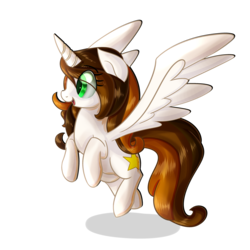 Size: 3000x3000 | Tagged: safe, artist:katakiuchi4u, oc, oc only, alicorn, pony, alicorn oc, female, flying, high res, long mane, mare, simple background, solo, spread wings, transparent background, wings