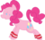 Size: 700x629 | Tagged: safe, artist:pansyseed, pinkie pie, earth pony, pony, g4, atg 2016, exercise, female, leg warmers, newbie artist training grounds, simple background, solo, transparent background