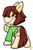 Size: 400x600 | Tagged: safe, artist:zutcha, pony, chara, crossover, ponified, simple background, solo, transparent background, undertale, waving