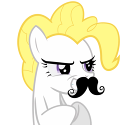 Size: 5000x5000 | Tagged: safe, artist:swearn, surprise, pony, g1, g4, absurd resolution, fake moustache, female, g1 to g4, generation leap, simple background, solo, transparent background, vector