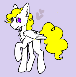 Size: 409x412 | Tagged: safe, artist:skeletonbunnies, surprise, pony, g1, female, heart, simple background, solo