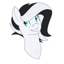 Size: 1500x1500 | Tagged: safe, artist:sketchthebluepegasus, oc, oc only, oc:tuuko, pony, bust, female, mare, portrait, simple background, solo, transparent background