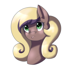 Size: 1500x1500 | Tagged: safe, artist:sketchthebluepegasus, oc, oc only, pony, bust, female, mare, portrait, pouting, simple background, solo, transparent background