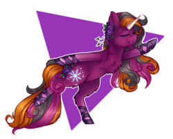 Size: 4473x3593 | Tagged: safe, artist:jazzerix, oc, oc only, oc:flurry dancer, pony, unicorn, dancing, eyes closed, female, mare, smiling, solo