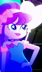 Size: 330x563 | Tagged: safe, screencap, aqua blossom, equestria girls, g4, my little pony equestria girls: summertime shorts, cropped, fall formal outfits, female, solo