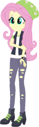 Size: 189x606 | Tagged: safe, artist:selenaede, artist:wolf, fluttershy, starlight glimmer, equestria girls, equestria girls specials, g4, mirror magic, alternate clothes, base used, beanie, boots, clothes, clothes swap, hat, hipstershy, ripped pants, shoes, starlight glimmer's boots, vest