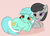 Size: 1258x909 | Tagged: safe, artist:treekickerdraws, lyra heartstrings, octavia melody, earth pony, pony, unicorn, g4, bedroom eyes, best friends, cute, female, lying, lying on top of someone, lyrabetes, mare, ship:octyra, shipping, snuggling, tavibetes