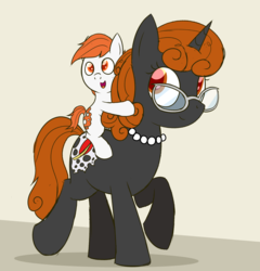 Size: 1920x2000 | Tagged: safe, artist:dtcx97, oc, oc only, oc:graphia, oc:victus, earth pony, pony, unicorn, baby, colt, female, foal, male, mare, mother and son