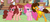 Size: 9608x4256 | Tagged: safe, artist:velveagicsentryyt, cheese sandwich, pinkie pie, oc, oc:spring pie, oc:surprise, earth pony, pony, g4, absurd resolution, female, male, mare, offspring, parent:cheese sandwich, parent:pinkie pie, parents:cheesepie, ship:cheesepie, shipping, straight, sugarcube corner