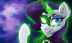 Size: 4000x2400 | Tagged: safe, artist:meownimator, rarity, pony, unicorn, g4, clothes, cosplay, costume, dc comics, female, green lantern, high res, jewelry, mare, mask, ring, solo, superhero