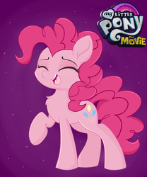 Size: 5000x6000 | Tagged: safe, artist:meowmavi, pinkie pie, earth pony, pony, g4, my little pony: the movie, absurd resolution, cute, diapinkes, eyes closed, female, mare, open mouth, smiling, solo