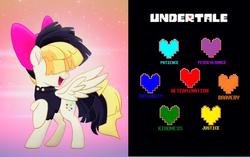 Size: 832x524 | Tagged: safe, songbird serenade, pegasus, pony, g4, my little pony: the movie, sia (singer), undertale