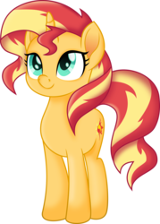 Size: 4285x6000 | Tagged: safe, artist:limedazzle, sunset shimmer, pony, unicorn, g4, my little pony: the movie, absurd resolution, cute, female, mare, movie accurate, shimmerbetes, show accurate, simple background, solo, transparent background, vector