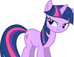 Size: 5686x4430 | Tagged: safe, artist:unfiltered-n, twilight sparkle, pony, unicorn, boast busters, g4, absurd resolution, aside glance, female, lidded eyes, mare, simple background, solo, transparent background, twilight sparkle is not amused, unamused, unicorn twilight, vector