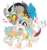 Size: 871x921 | Tagged: safe, artist:stepandy, discord, princess celestia, alicorn, draconequus, pony, g4, blushing, chibi, crown, cute, cutelestia, discute, female, floppy ears, heart, jewelry, looking at each other, male, mare, regalia, ship:dislestia, shipping, simple background, smiling, spread wings, straight, transparent background, unshorn fetlocks, wings