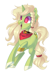 Size: 2560x3600 | Tagged: safe, artist:drawntildawn, oc, oc only, oc:dubloon, pony, unicorn, ear piercing, female, high res, mare, nose piercing, nose ring, open mouth, piercing, simple background, solo, transparent background