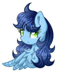 Size: 825x1009 | Tagged: safe, artist:sketchyhowl, oc, oc only, oc:luminaura, pegasus, pony, bust, female, mare, portrait, simple background, solo, transparent background