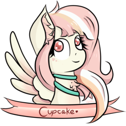 Size: 3000x3000 | Tagged: safe, artist:upsidedownpanda, oc, oc only, oc:cupcake, pony, bust, high res, portrait, simple background, solo, transparent background