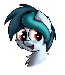 Size: 1579x1816 | Tagged: safe, artist:prismstreak, oc, oc only, oc:delta vee, pony, cheek fluff, chest fluff, ear fluff, open mouth, simple background, tinyface, white background