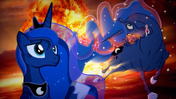 Size: 1920x1080 | Tagged: safe, artist:2snacks, princess luna, alicorn, pony, two best sisters play, g4, atomic bomb, explicit comments, fallout 4, hoers, majestic as fuck, nuclear explosion, nuclear weapon, weapon