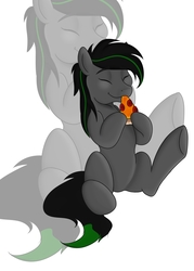 Size: 1434x2000 | Tagged: safe, artist:wulfanite, oc, oc only, earth pony, pony, commission, food, male, pizza