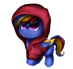 Size: 2030x1902 | Tagged: safe, artist:pridark, oc, oc only, oc:zachary, pegasus, pony, clothes, commission, cute, hoodie, male, pridark is trying to murder us, simple background, solo, transparent background