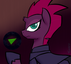Size: 800x720 | Tagged: safe, artist:tomazii7, tempest shadow, pony, unicorn, g4, my little pony: the movie, 30 minute art challenge, broken horn, female, horn, mare, orb, solo