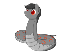 Size: 1600x1200 | Tagged: safe, artist:hartenas, oc, oc only, oc:coil, lamia, original species, snake pony, simple background, solo, transparent background