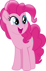 Size: 1218x1873 | Tagged: safe, artist:frownfactory, pinkie pie, earth pony, pony, g4, my little pony: the movie, .svg available, cute, diapinkes, female, happy, mare, open mouth, ponk, simple background, smiling, solo, svg, transparent background, vector