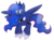 Size: 1024x763 | Tagged: safe, artist:rainbowkittyy, princess luna, alicorn, pony, g4, female, jewelry, mare, regalia, simple background, smiling, solo, spread wings, transparent background, wings