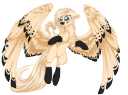 Size: 1024x762 | Tagged: safe, artist:php146, oc, oc only, oc:hikari, pegasus, pony, colored wings, colored wingtips, female, mare, simple background, solo, spread wings, transparent background, wings