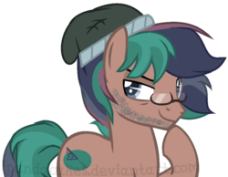 Size: 700x543 | Tagged: safe, artist:ipandacakes, oc, oc only, oc:hawthorn spruce, earth pony, pony, glasses, male, offspring, parent:sci-twi, parent:timber spruce, parent:twilight sparkle, parents:timbertwi, simple background, solo, stallion, transparent background