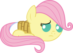 Size: 1943x1423 | Tagged: safe, artist:babyshy, fluttershy, pegasus, pony, g4, age regression, baby, baby pony, babyshy, diaper, female, foal, rope, show accurate, simple background, solo, tied up, transparent background, vector, younger