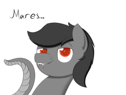 Size: 500x375 | Tagged: safe, artist:hartenas, oc, oc only, oc:coil, lamia, original species, snake pony, bedroom eyes, simple background, solo