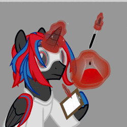 Size: 800x800 | Tagged: safe, artist:age3rcm, oc, oc only, pony, animated, chemicals, explosion, flask, no sound, webm