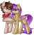 Size: 1121x1180 | Tagged: safe, artist:sketchyhowl, oc, oc only, oc:kookie, bat pony, earth pony, pony, female, glasses, male, mare, simple background, stallion, transparent background