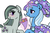 Size: 1200x800 | Tagged: safe, artist:sodaaz, marble pie, trixie, earth pony, pony, unicorn, g4, blushing, bouquet, crack shipping, female, flower, lesbian, mare, ship:marbixie, shipping, simple background, white background