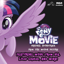 Size: 342x342 | Tagged: safe, artist:cheezedoodle96, artist:sleepysteve95, twilight sparkle, alicorn, pony, g4, my little pony: the movie, album cover, fake, fan made, female, hilarious in hindsight, his master's voice, lukas graham, mare, my little pony logo, nipper, phonograph, rca, record player, sia (singer), solo, soundtrack, speculation, twilight sparkle (alicorn), unofficial, vector