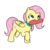 Size: 834x839 | Tagged: safe, artist:neuro, fluttershy, pegasus, pony, g4, behaving like a dog, collar, female, flutterdog, frisbee, mare, mouth hold, simple background, solo, transparent background, walking