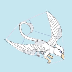 Size: 1000x1000 | Tagged: safe, artist:viwrastupr, oc, oc only, oc:der, griffon, flying, majestic, solo