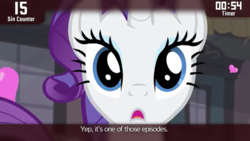 Size: 640x360 | Tagged: safe, screencap, rarity, pony, cinemare sins, g4, simple ways