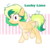 Size: 1024x1024 | Tagged: safe, artist:cloiepony, oc, oc only, oc:lucky lime, pegasus, pony, female, mare, raised hoof, raised leg, solo, watermark