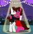 Size: 1823x1860 | Tagged: safe, artist:aarondrawsarts, oc, oc only, oc:brain teaser, oc:rose bloom, pony, bedroom eyes, bipedal, bowtie, brainbloom, canterlot, clothes, dress, garden, jewelry, love, necklace, pony prom, prom, romance, romantic, spotlight, tumblr, tuxedo