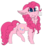 Size: 2560x2560 | Tagged: safe, artist:brokensilence, pinkie pie, earth pony, pony, g4, cute, diapinkes, digital art, female, fluffy, high res, mlem, raised leg, raspberry, raspberry noise, scrunchy face, solo, tongue out