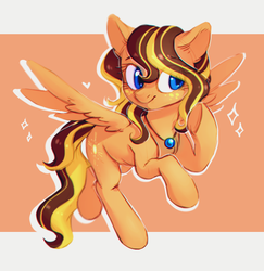 Size: 800x824 | Tagged: safe, artist:ls_skylight, oc, oc only, oc:divine light, pegasus, pony, jewelry, necklace, solo