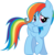 Size: 1403x1446 | Tagged: safe, artist:keronianniroro, rainbow dash, pegasus, pony, g4, newbie dash, behaving like fluttershy, care mare, cute, dashabetes, dashful, female, inkscape, mare, raised hoof, shy dashie, simple background, solo, transparent background, vector